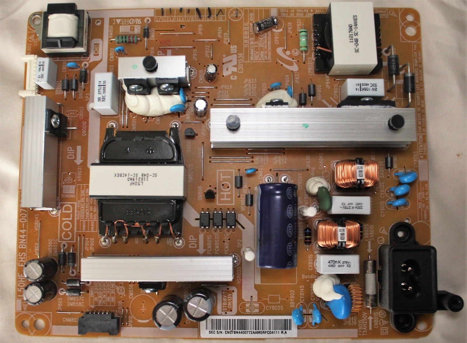 Samsung UN50H5203 Power Supply / LED Board BN44-00772A Tested